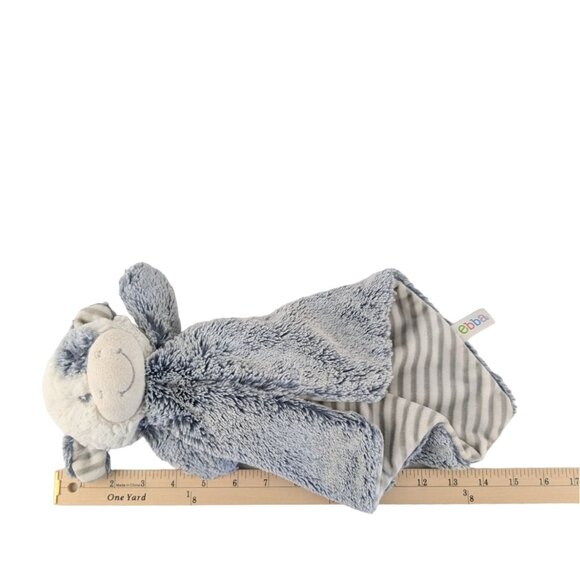 Ebba Gray White Cow Lovey 15" Striped Baby Security Blanket by Aurora 2022 - Picture 7 of 7